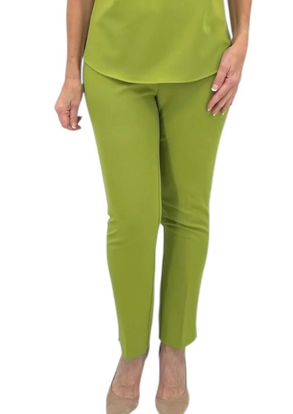 NEW ESTELLE AND FINN front zip ankle pant in fern